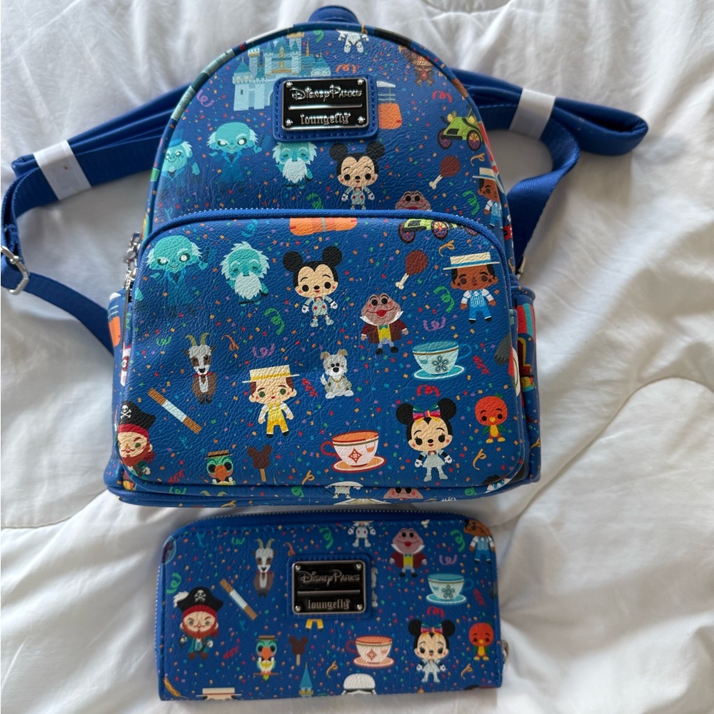 Loungefly Disney Parks Backpack & Wallet Set